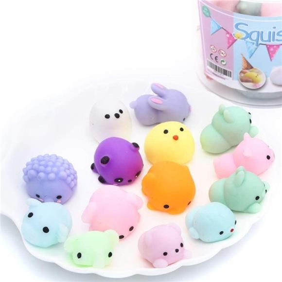 Squishies Squishy Toy 24pcs Party Favors for Kids Mochi Squishy Toy moji Kids - Picture 5 of 7